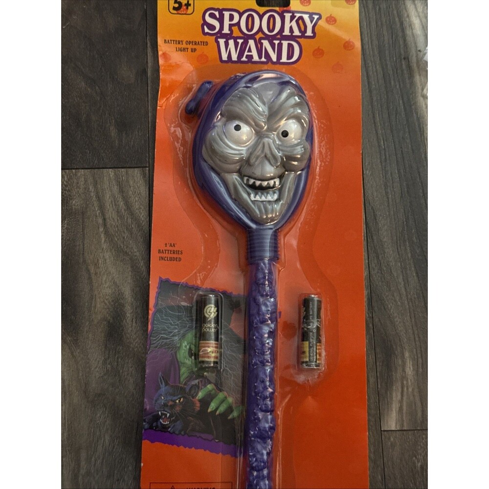 Vintage 1996 Toy State Spooky Wand Halloween Witch Light Up Toy NOS Sealed
